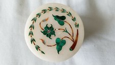 marble round jewelry Box Semi