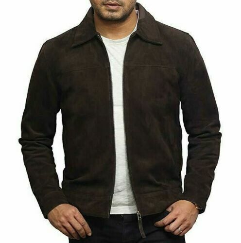 Veste cuir suédé en - veste,