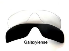 Galaxy Rechange Lentilles Pour Oakley Batwolf Noir et Transparent Polarisé 100%