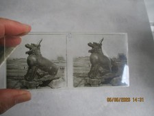 CHINE CHINA PHOTO PLAQUE VERRE
