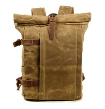 Sac à dos moto / Sacoche moto Canvas Vintage VR2 20L brun