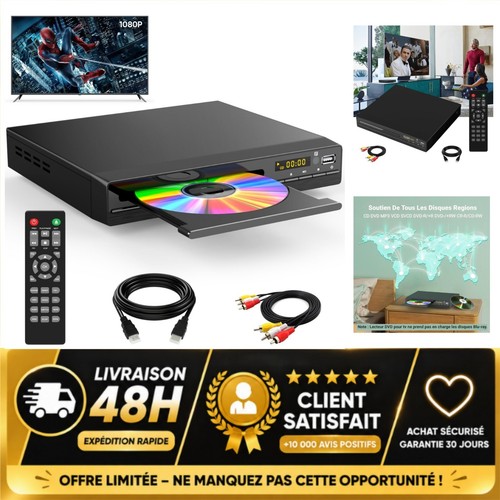 Lecteur dvd hdmi 1080p sans - lecteur,