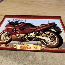Suzuki GSX-F 750 1998 GSXF GSX750F fiche carte moto passion collection Atlas