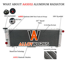 3 Rangées Aluminium Radiateur