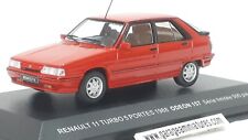 RENAULT R11 TURBO 5 PORTES ROUGE 1988 ODEON REF 157 ECHELLE AU 1/43 EME