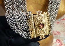 COLLIER VINTAGE BAROQUE FANTAISIE  "Zoé Coste" STYLE HAUTE COUTURE 1980/ 1990