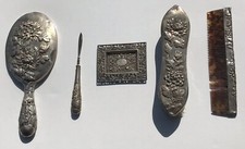 Lot Objets Argent Massif Chinois CHINESE EXPORT SILVER