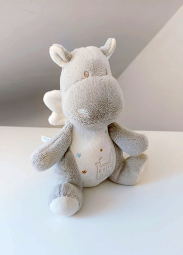 Peluche doudou dragon gris - peluche/doudou,