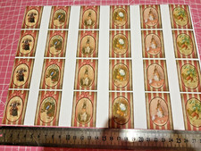 papier peint auto adhésif pour maison de poupées 1:12 frise lapins format A4