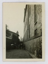 Snapshot - SILHOUETTES IN THE STREET Original Vintage Found Photo 1950s Abstract