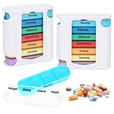 Semainier Medicament 7 Jours, Pilulier Semaine Matin Midi Soir, Boite a Medic...