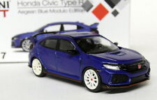 Mini GT 1/64 Scale Honda Civic Type-R FK8 Blue Modulo LHD Mini Diecast Model Car
