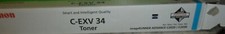 1 CARTOUCHE ENCRE IMPRIMANTE CANON TONER CYAN CEXV-34
