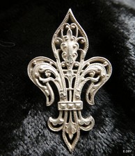 Ancienne broche fleur lys - ancienne,