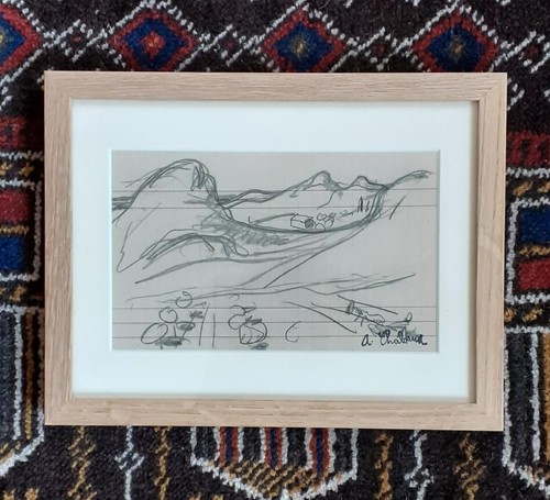 Dessin original crayon de - original, au