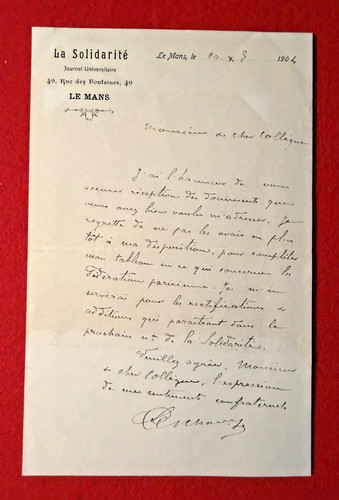 Ce59 lettre autographe - ce59,