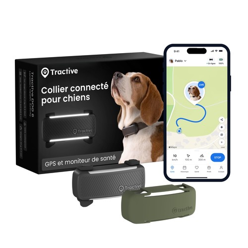 Collier gps chien - gps, connecté