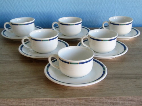 Tasses café thé - 6, à