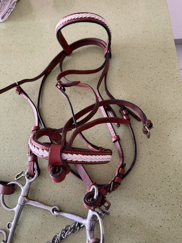 Bridon cheval poney cuir noir - bridon,