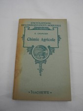 livre ancien Chimie Agricole