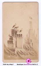 CIGOGNES SUR LES TOITS, STORKS, ALSACE, OISEAUX, BIRDS,  CDV FIETTA à METZ -A2