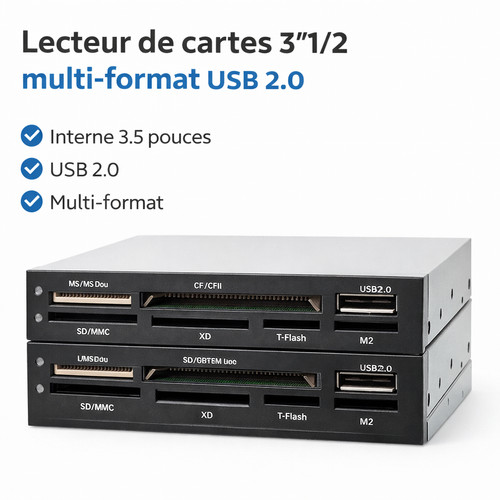 Lecteur cartes interne - cartes,