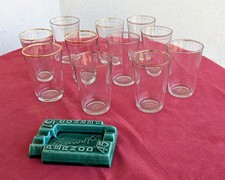 11 anciens verres de bistrot
