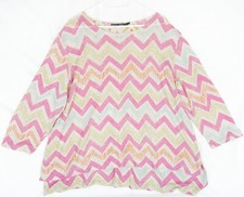 Chemisier en lin multicolore Zig Zag Gudrun Sjoden taille XL