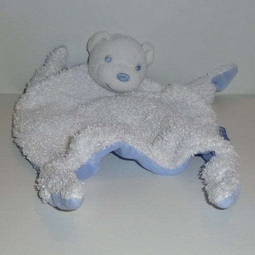 Doudou ours kaloo blanc bleu - kaloo,