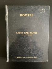 Manuel atelier  SUNBEAM ALPINE série V et Voitures légères ROOTES 1725  cc