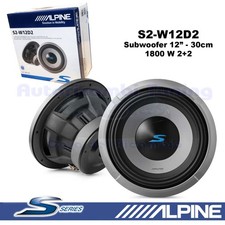 Subwoofer ALPINE S2-W12D2 12" 30Cm 1800W 600Wrms Double Bobine 2+2 Ohm