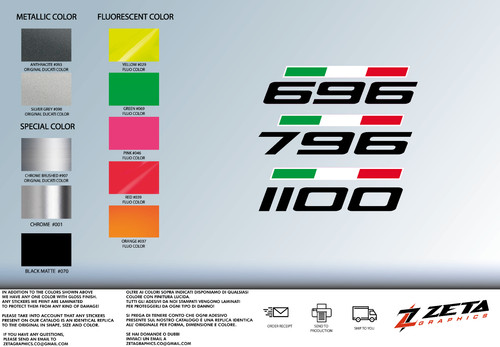 Autocollant ducati monster - autocollant,