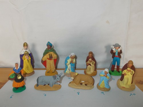 Ancien santons crèche - santons,
