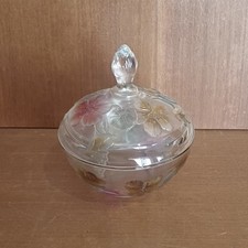 Sucrier En Verre Pressé De