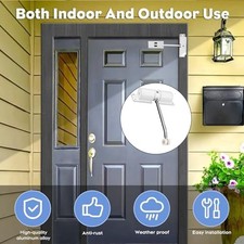 Fermoir de porte réglable finition brossée porte coupe feu compatible usage in