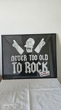 FR : Cadre The Simpsons – Never Too Old to Rock – 50x40 cm – Décoration