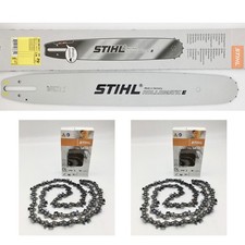 Guide chaine tronçonneuse Stihl 32 cm , 325" 1,6mm 30030005306 + 2x Chaîne