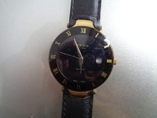 MONTRE ZENO QUARTZ 5250 SWISS MADE STAINLESS STEEL BACK BRACELLET CUIR VEAU