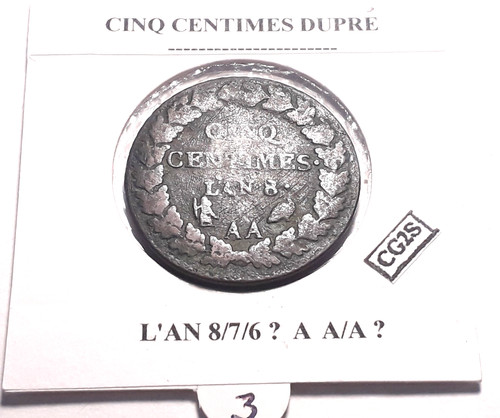 Centimes dupré 7 - 5,