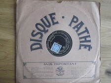 disque pathé pour gramophone