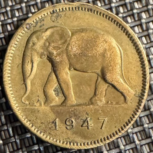 Piece francs congo belge - de, 2