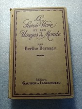 1936.savoir vivre et usages du