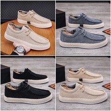 basket homme sneakers style tissu coton tissé chaussure plate classique mocassin