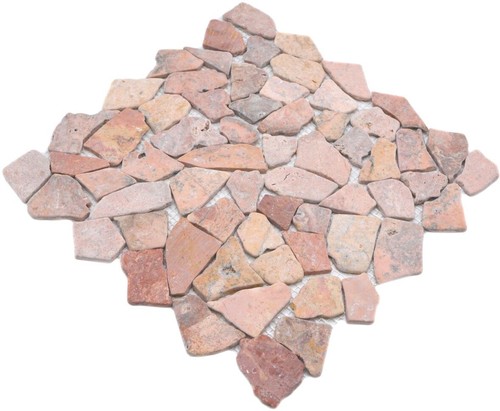 Mosaïque marbre pierre rouge - mosaïque,