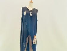 Vintage Japonais Kimono Remake Noir Veste Antique De Japon