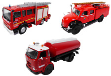 Lot de 3 Camions de Pompiers