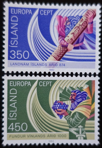 Timbres islande europa - islande,