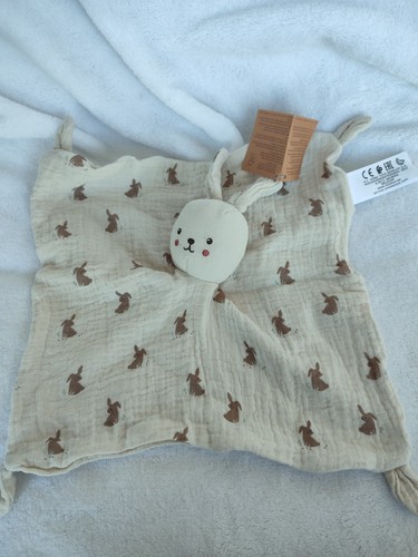 Doudou lapin écru - lapin, blanc