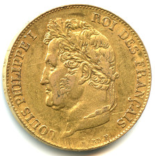 20 francs OR Louis Philippe I