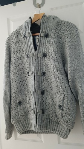 Veste épaisse grise homme